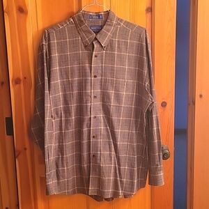 PENDLETON plaid cotton/wool blend shirt